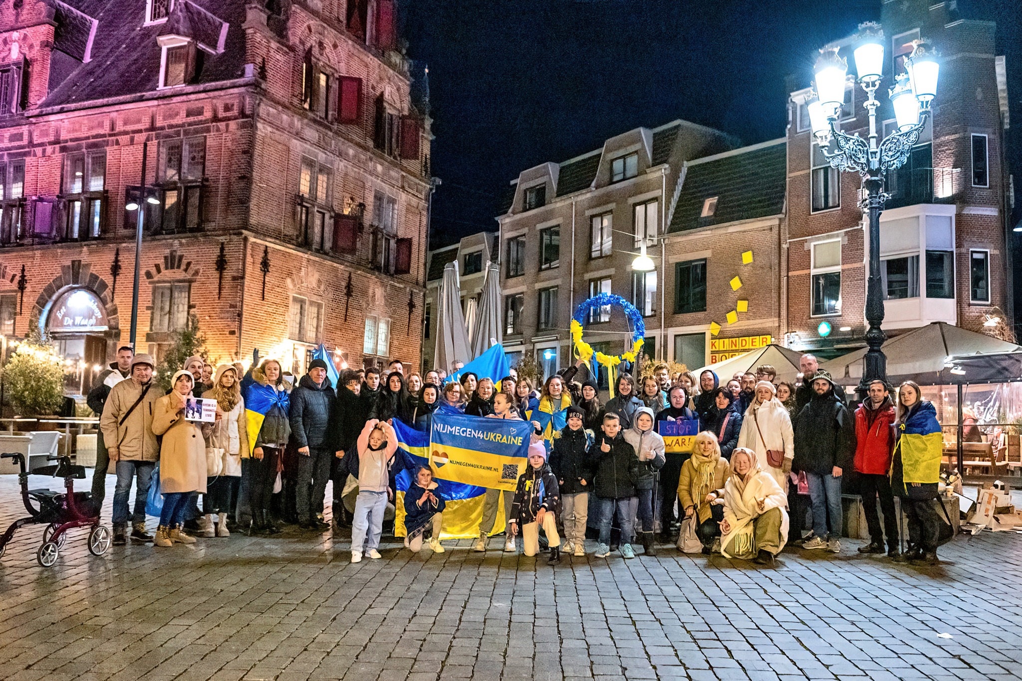 Nijmegen4Ukraine demo 24febr 2024 in Nijmegen